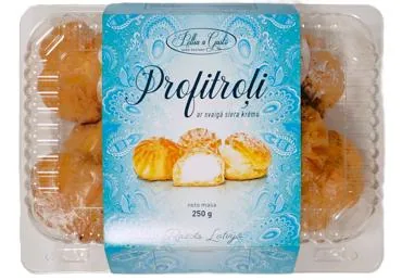 PROFITROĻI AR SIERA KRĒMU PELLIJA 250G