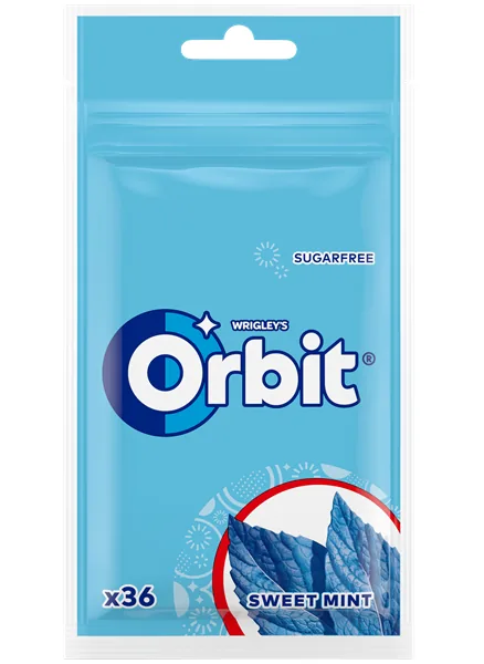 ORBIT SWEET MINT POUCH 36 GAB.