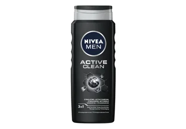 DUŠAS ŽELEJA VĪRIEŠIEM NIVEA ACTIVE CLEAN 500ML