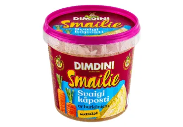 DIMDIŅI KĀPOSTI MARINĀDĒ AR BURKĀNIEM SMAILIE 650G