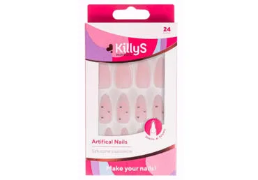 MĀKSLĪGO NAGU KOMPLEKTS KILLYS BLINK FRENCH 24GB