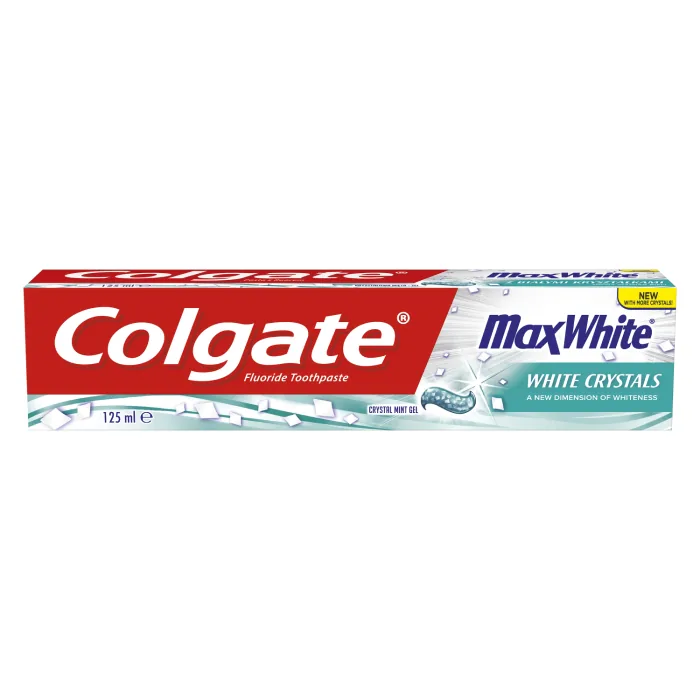 ZOBU PASTA COLGATE MAX WHITE, WHITE CRYSTALS 125ML