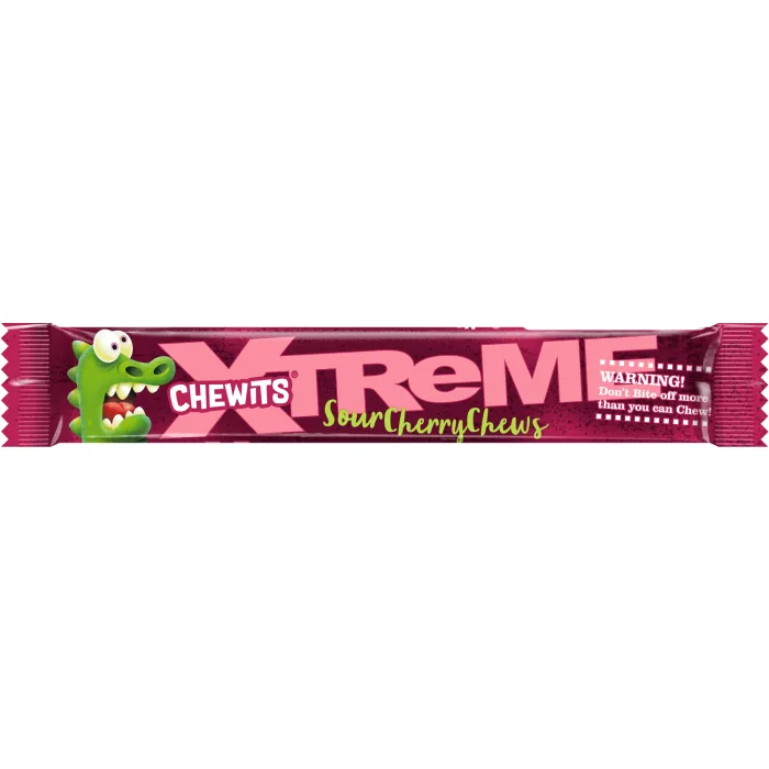 KOŠĻĀJAMĀS KONFEKTES CHEWITS XTREME CHERRY 34G