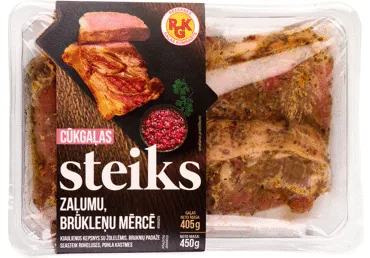 CŪKGAĻAS STEIKS ZAĻUMU BRŪKLEŅU MARINĀDĒ RGK 450G