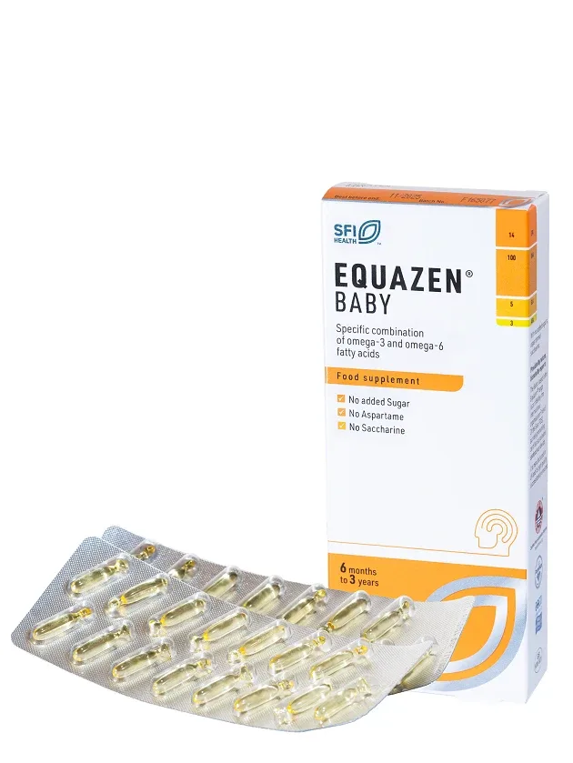 Equazen Baby zivju eļļa mazuļiem, 30 kapsulas