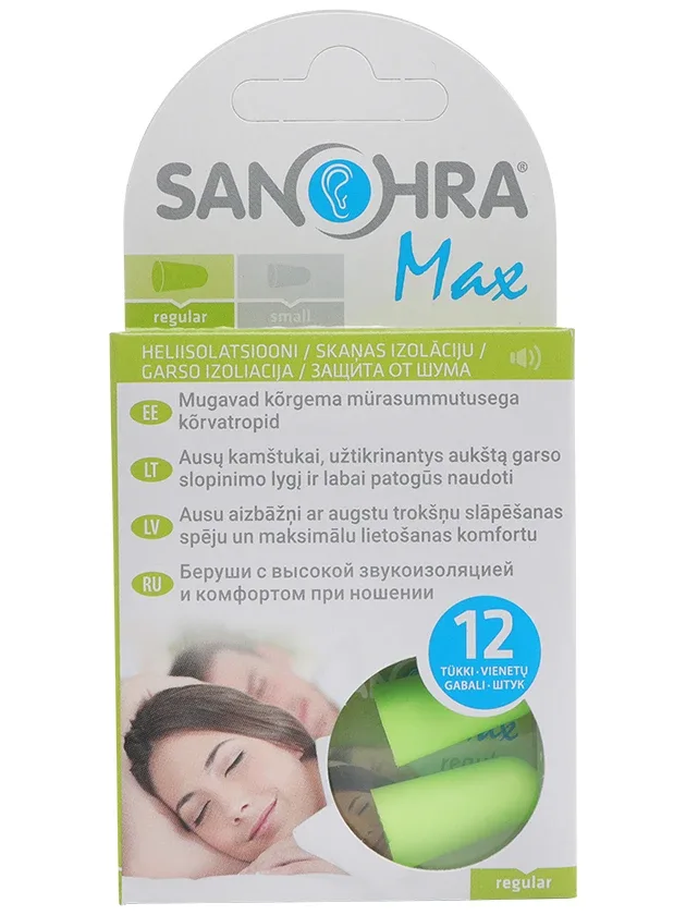 Sanohra Max Adult ausu aizbāžņi, 12 gb.