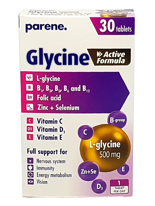 Glycine active formula Parene, 30 tabletes