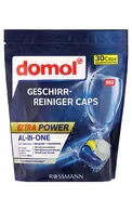 DOMOL EXTRA POWER ALL-IN-ONE KAPSULAS TRAUKU MAZGĀŠANAS MAŠĪNAI, 30GAB.