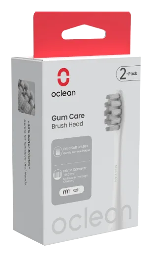 Oclean Professional Gum Care P1C12 white elektriskās zobu birstes uzgaļi, 2 gab.