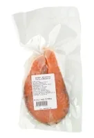 ATLANTIJAS LAŠA STEIKS, SALDĒTS, 200-250 G, AR ĀDU, IQF, VAKUUMĀ, SVER.