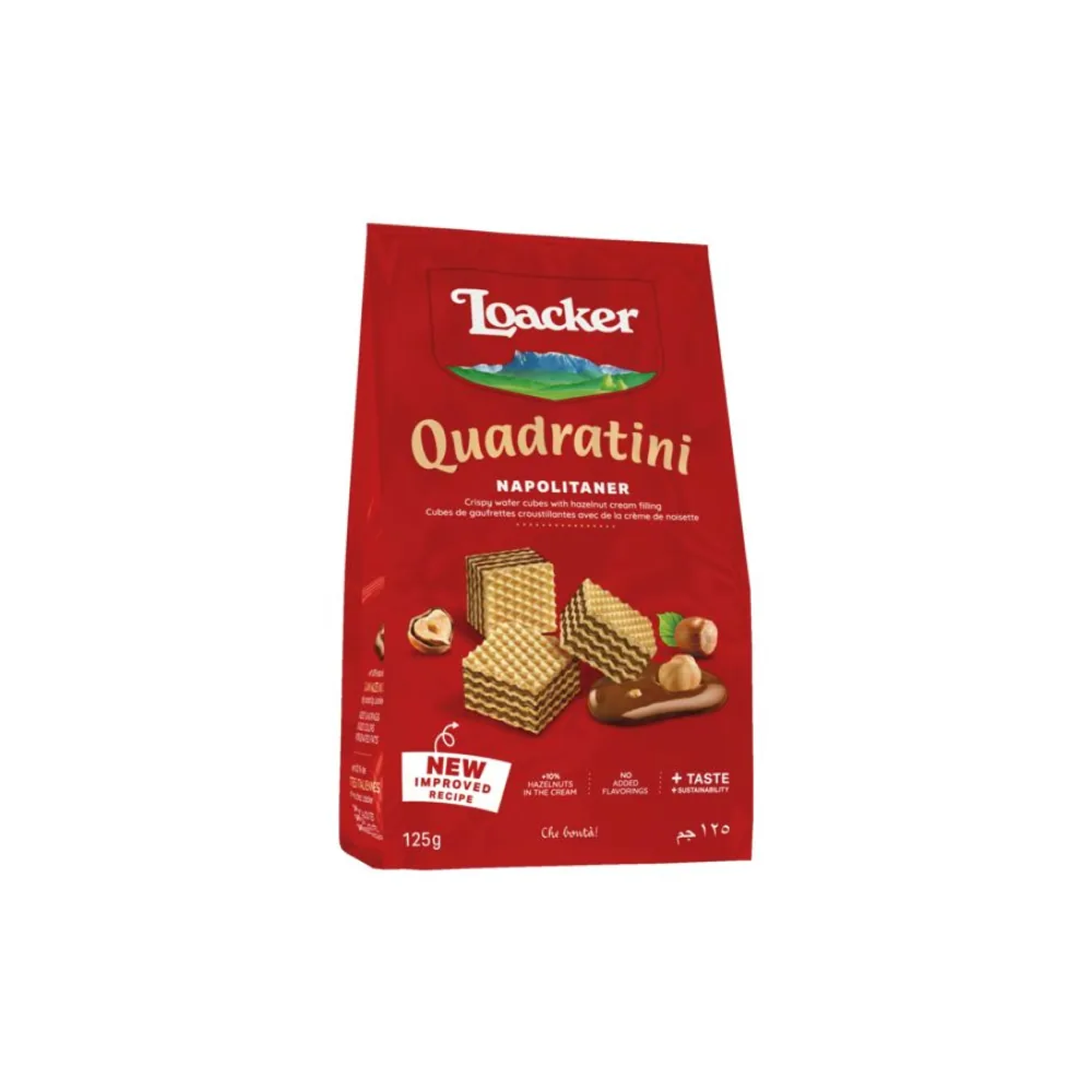 LOACKER QUADRATINI NAPOLITANER 125GX12