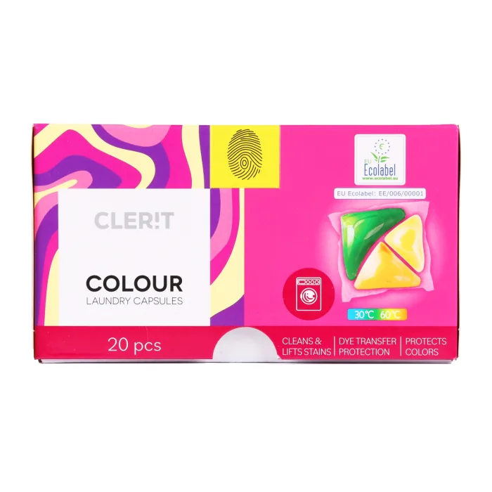 VEĻAS MAZGĀŠANAS KAPSULAS CLERIT COLOR 20GAB.