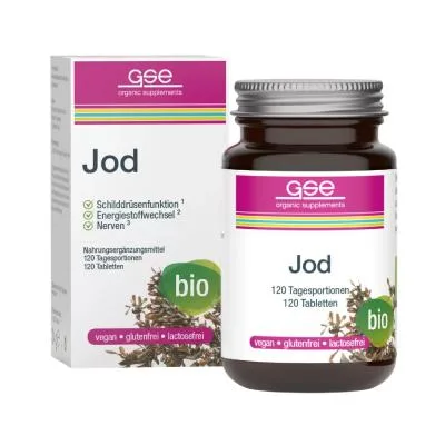 Gse BIO Jods no jūras aļģēm tabletes N120