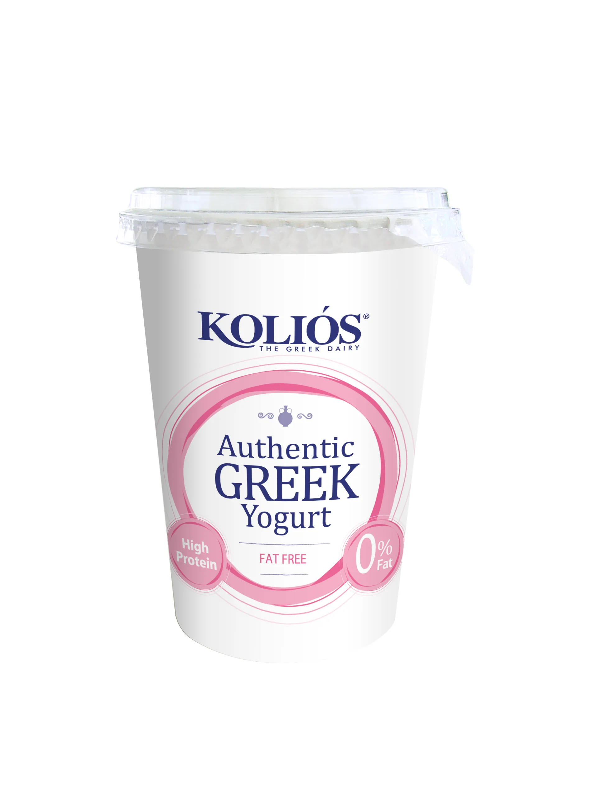 GRIEĶU JOGURTS KOLIOS HIGH PROTEIN, AUTENTISKS, 0%, 500G