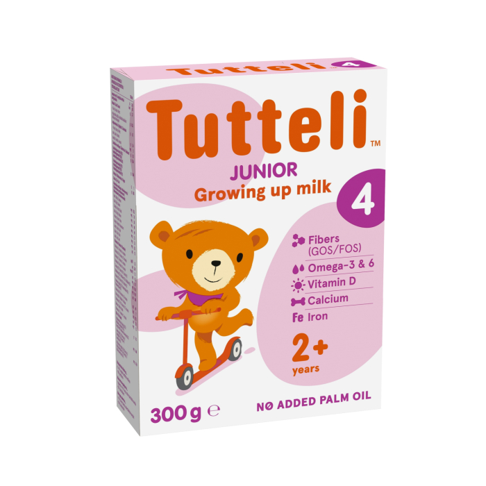 PIENA MAISĪJUMS TUTTELI 4 JUNIOR NO 2 GADIEM 300G