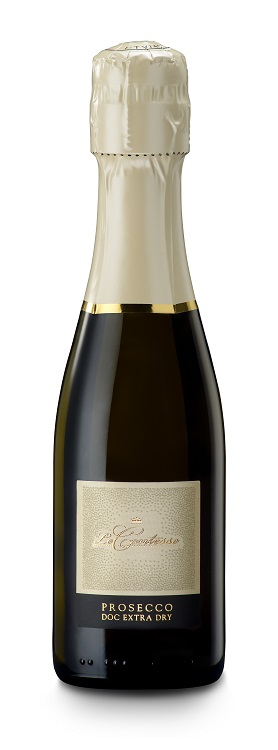 DZIRKSTOŠAIS VĪNS LE CONTESSE PROSECCO DOC TREVISO, EXTRA DRY, 11%, 0.2L