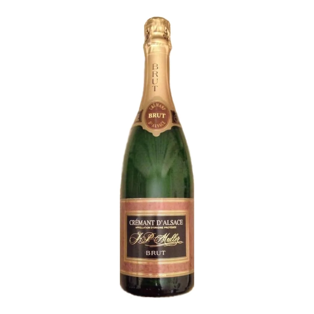 Dzirkstošais baltvīns J.P. Muller crémant D'alsace, brut, 12-12,5%, 0,75 l