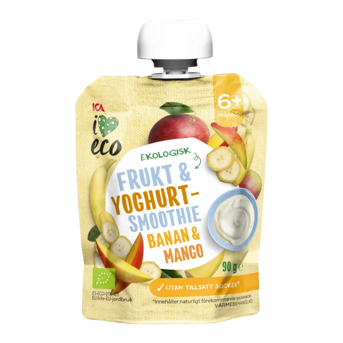 SMŪTIJS I LOVE ECO AR BANĀNIEM UN MANGO 90G