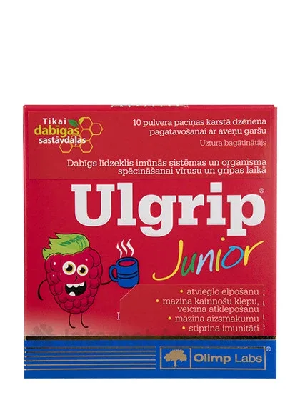 Olimp Labs Ulgrip Junior ar aveņu garšu, 10 paciņas