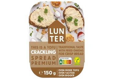 TOFU SMĒRIŅŠ AR CEPTIEM SĪPOLIEM LUNTER 150G