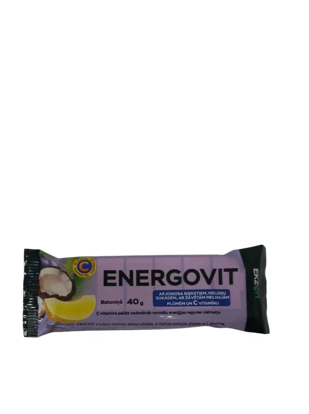Energovit batoniņš ar kokosa riekstiem un vitamīnu C, 40 g