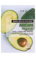 Orjena Natural Moisture Avocado auduma maska sejai, 23 ml