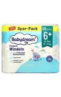 BABYDREAM XL PLUS6+ AUTIŅBIKSĪTES, 15-21KG, 60GAB.