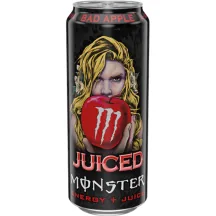 ENERĢIJAS DZĒRIENS MONSTER BAD APPLE AR SALDINĀTĀJIEM 0,5L
