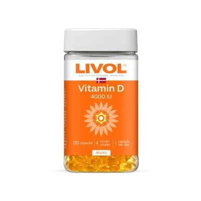 Livol vitamīns D 4000 iu kapsulas N120