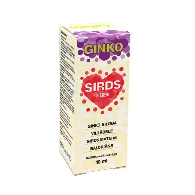Ginko sirds pilieni 40 ml