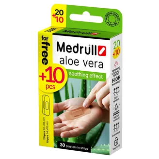 Plāksteris Medrull Aloe Vera N20 + 10