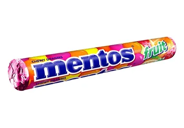 KOŠĻĀJAMĀS KONFEKTES MENTOS FRUIT 38G