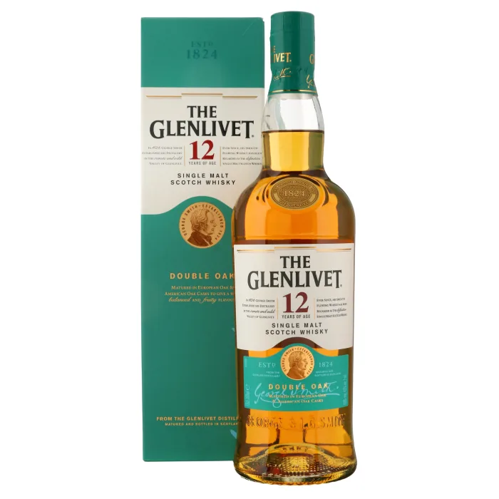 Viskijs the Glenlivet 12YO 40% 0,7 l kastē