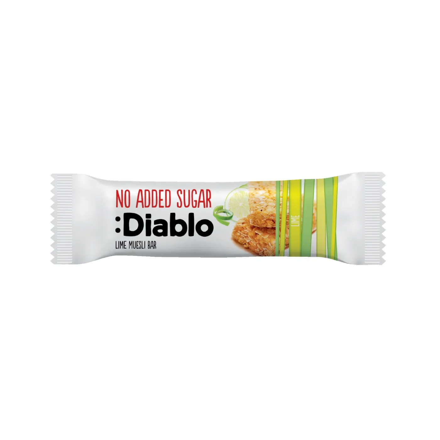 MUSLI BATONIŅŠ DIABLO, AR LAIMU, BEZ CUKURA, 30G
