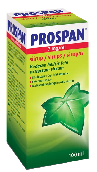 Prospan 7 mg/ml sīrups, 100 ml