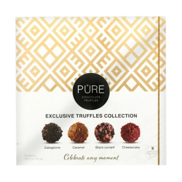 PIENA ŠOKOLĀDES UN ŠOKOLĀDES TRIFEĻU PURE KOLEKCIJA ZIEDI 135G