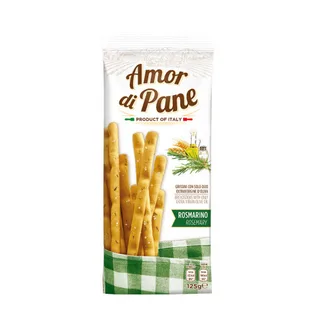 MAIZES STANDZIŅAS AMOR DI PANE GRISSINI ROSMARINO 125G