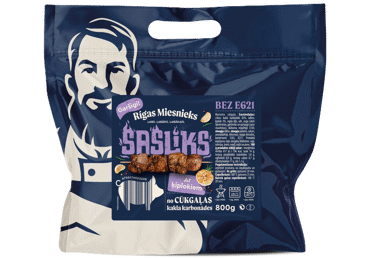 CŪKGAĻAS ŠAŠLIKS AR ĶIPLOKIEM RĪGAS MIESNIEKS 800G
