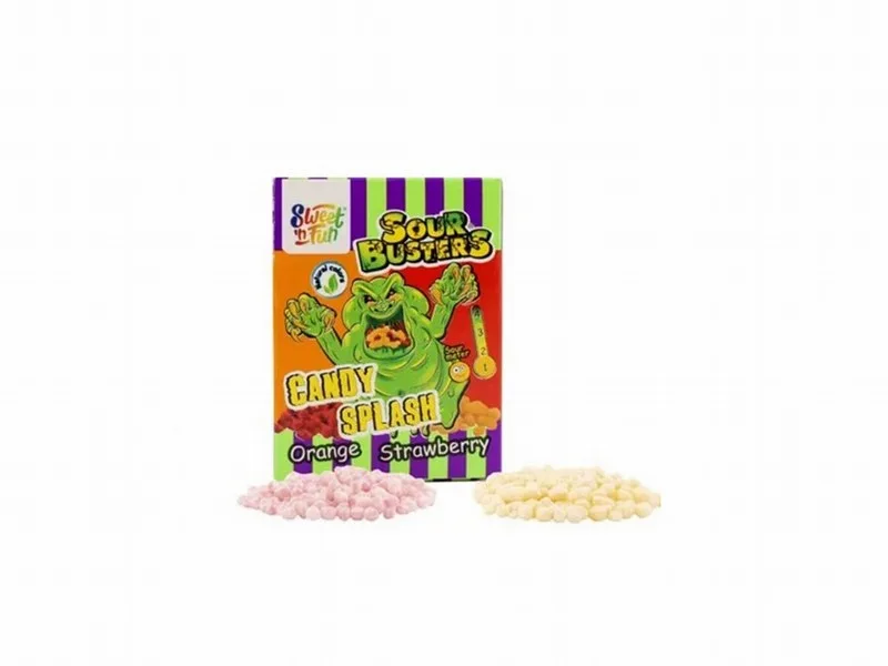 Кислые конфеты Sweet'n Fun Sour Busters Splash апельсин/клубника, лимон/кола, 45 г