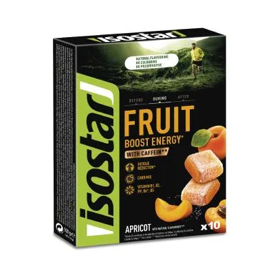 Isostar Energy Fruit Boost apricot želejas marmelādes 10 g N10
