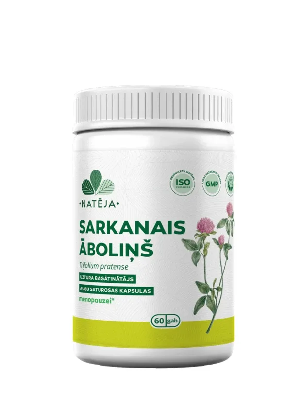 Natēja sarkanais āboliņš, 60 kapsulas