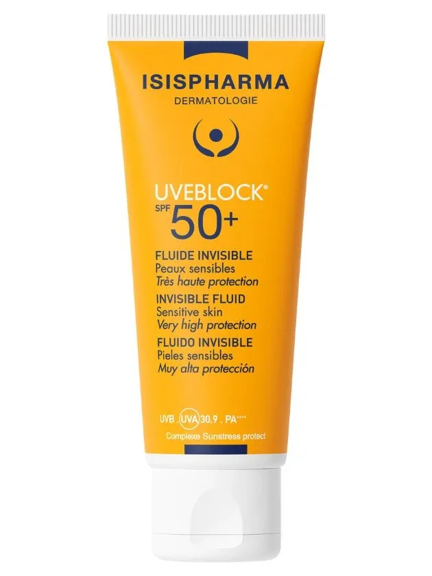 Isispharma Uveblock SPF50+ aizsargfluīds normālai un sausai ādai, 40 ml