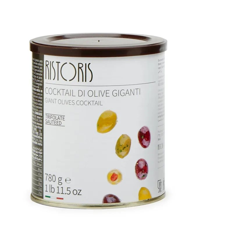 OLĪVAS, LIELAS, AR KAULIŅIEM RISTORIS MIX, 780G