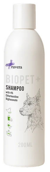 Ruvera Biopet ar hlorheksidīnu šampūns, 200 ml