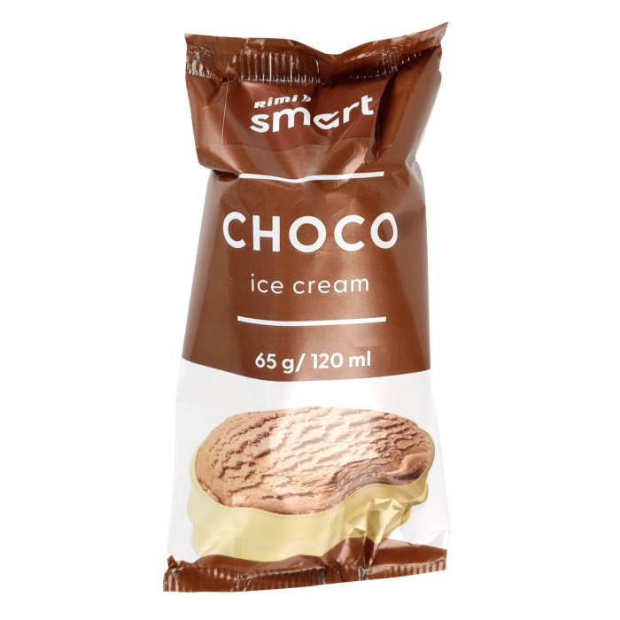 SALDĒJUMS RIMI SMART AR ŠOKOLĀDES GARŠU GLĀZĪTĒ 120ML/65G