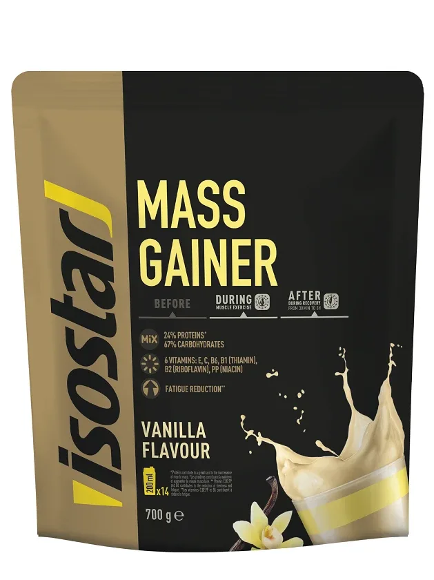 Isostar pulveris mass gainer vanilla, 700 g