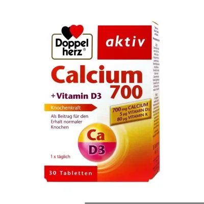 Doppelherz® Aktiv Calcium 700 + vitamin D3 tabletes N30