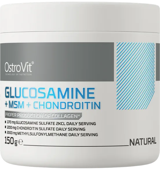 Ostrovit Glucosa+MSM+Chondroitin Natural pulveris, 150 g
