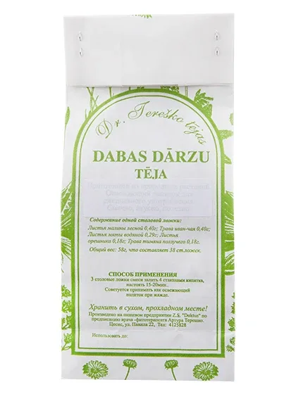 Dr.Tereško - Dabas dārzu tēja, 58 g