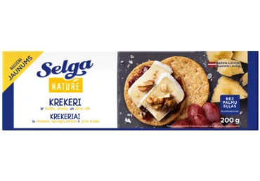 KREKERI NATURE SELGA AR KLIJĀM 200G